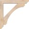Ekena Millwork Legacy Slat Smooth Bracket w/ Offset Brace, Douglas Fir, 5 1/2"W x 32"D x 32"H BKT0604X32X32LEC06SDF - alternate 3